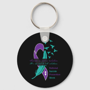National Suicide Prevention Week Quote Premium Keychain