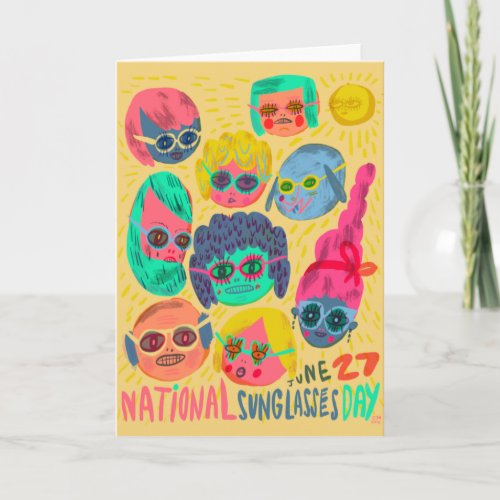 National Sunglasses Day June 27 Card