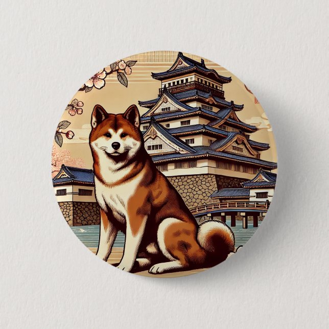 National symbols of Japan Button (Front)