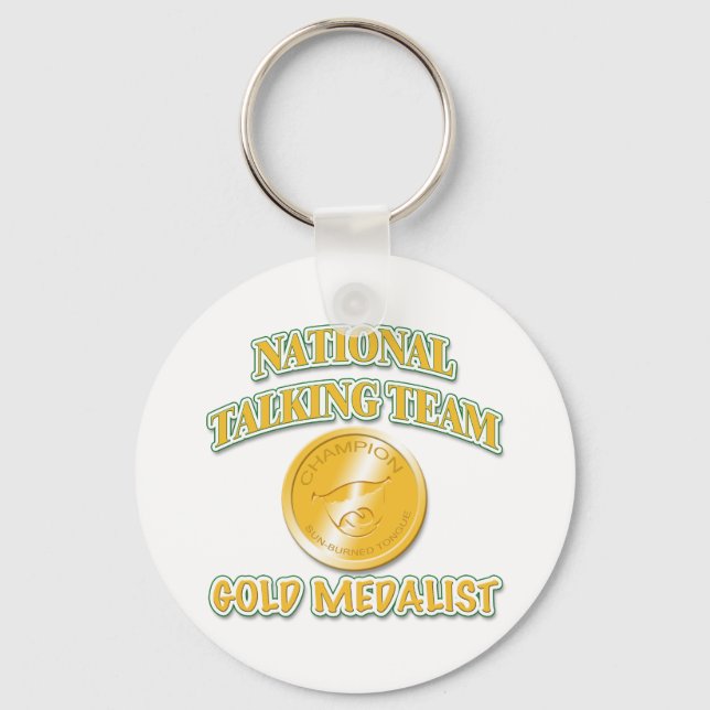 National Talking Team Gold Medalist Keychain (Front)