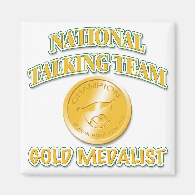 National Talking Team Gold Medalist Magnet (Front)