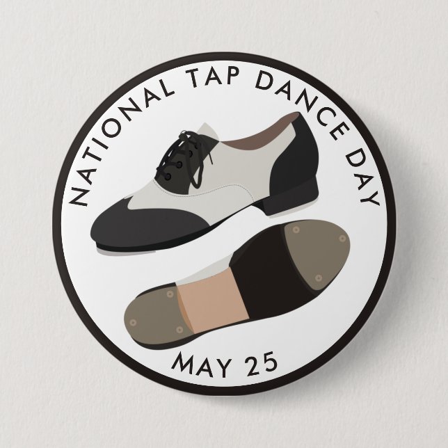 National Tap Dance Day Button (Front)