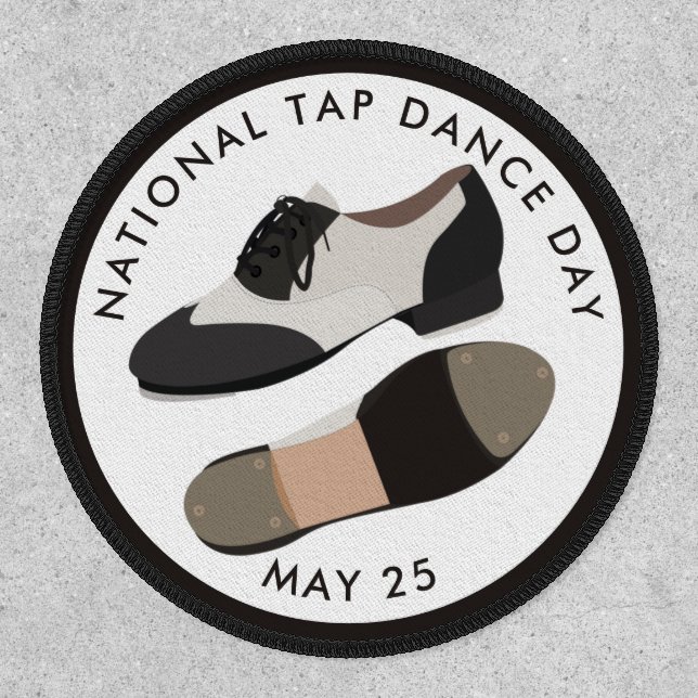 National Tap Dance Day Button Patch (Front)