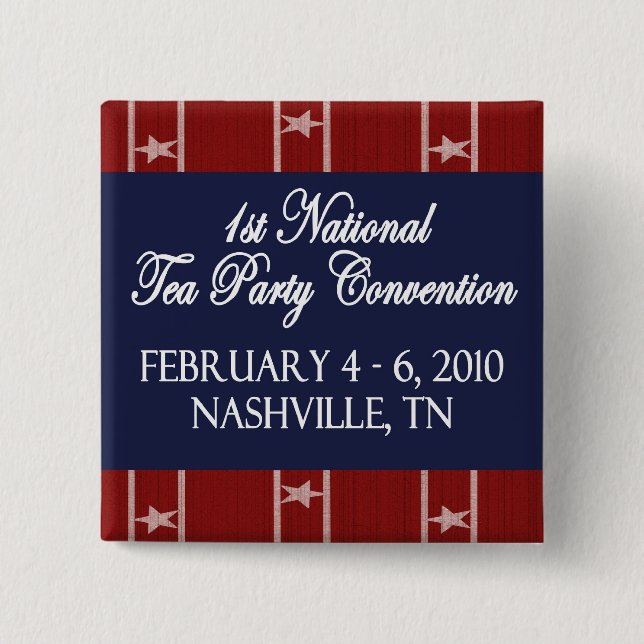 National Tea Party Convention Button (Front)