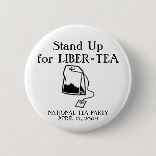National Tea Party Pinback Button