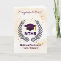 National Technical Honor Society Congratulations