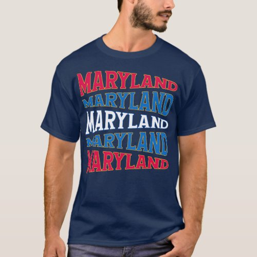 NATIONAL TEXT ART MARYLAND T_Shirt