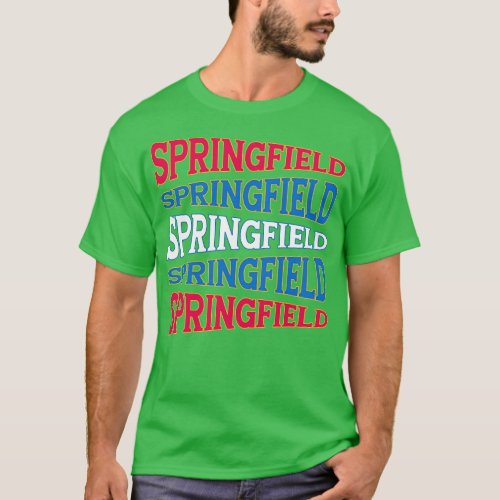 NATIONAL TEXT ART USA SPRINGFIELD T_Shirt