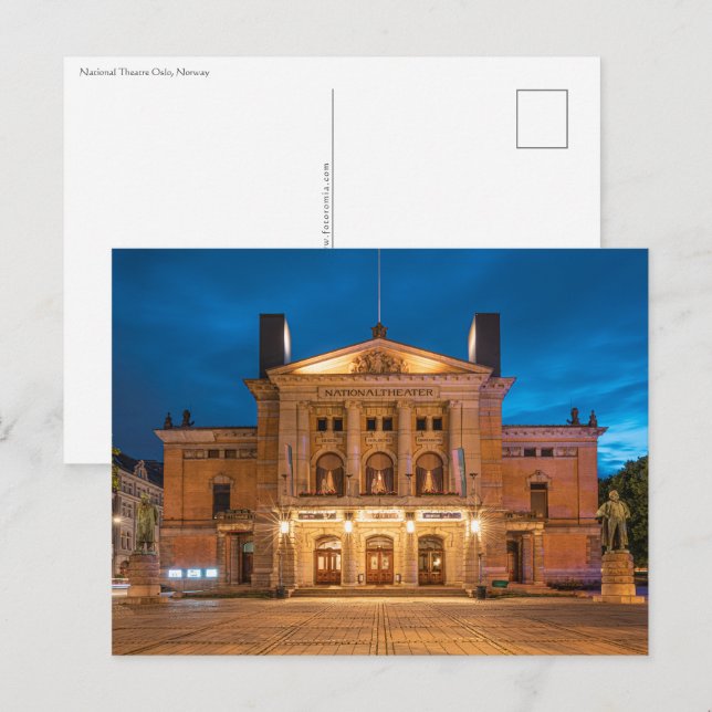 National Theatre Oslo Postcard (Front/Back)