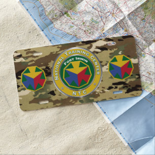 National Training Center NTC License Plate