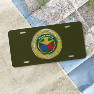 National Training Center NTC License Plate