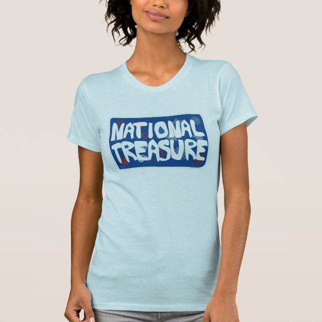 National treasure USA flag art 4th of July patriot T-Shirt (Front)