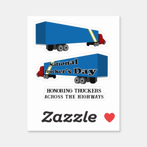 National Truckers Day Sticker