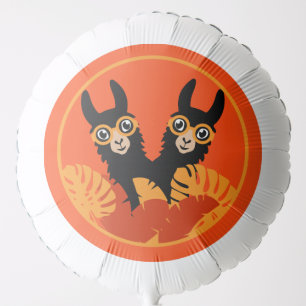 National Twin Day Llama Alpaca Balloon