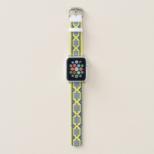 national Ukrainian embroidery ornaments kosnad Apple Watch Band