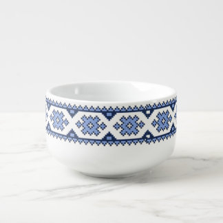 national Ukrainian embroidery ornaments Soup Mug