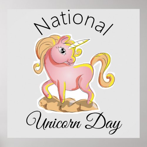 National Unicorn Day Poster