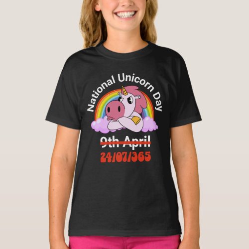 National Unicorn Day T_Shirt