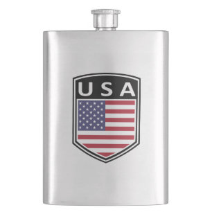National - USA Flask