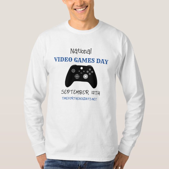 National Video Games Day September 12th   T-Shirt (Front)