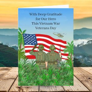 National Vietnam War Veterans Day Soldiers  Card