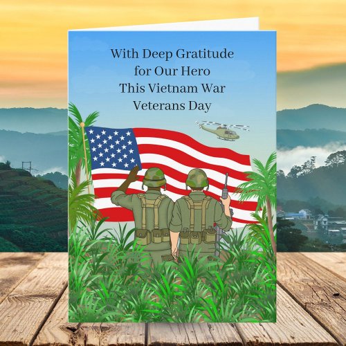 National Vietnam War Veterans Day Soldiers Card National Vietnam War Veterans Day Soldiers Card