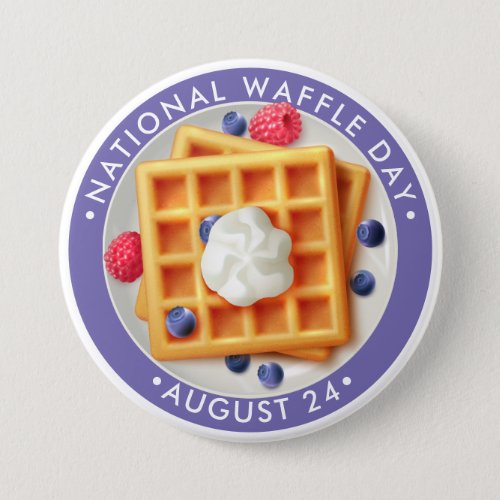 National Waffle Day Button