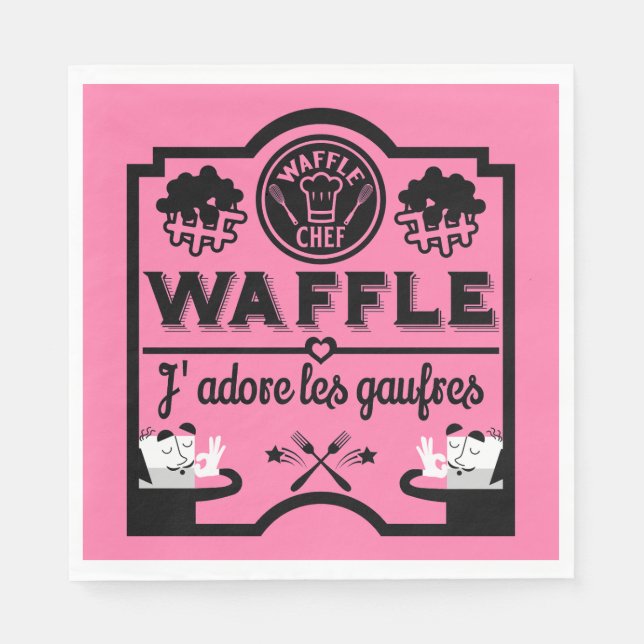National Waffle Day Napkins (Front)