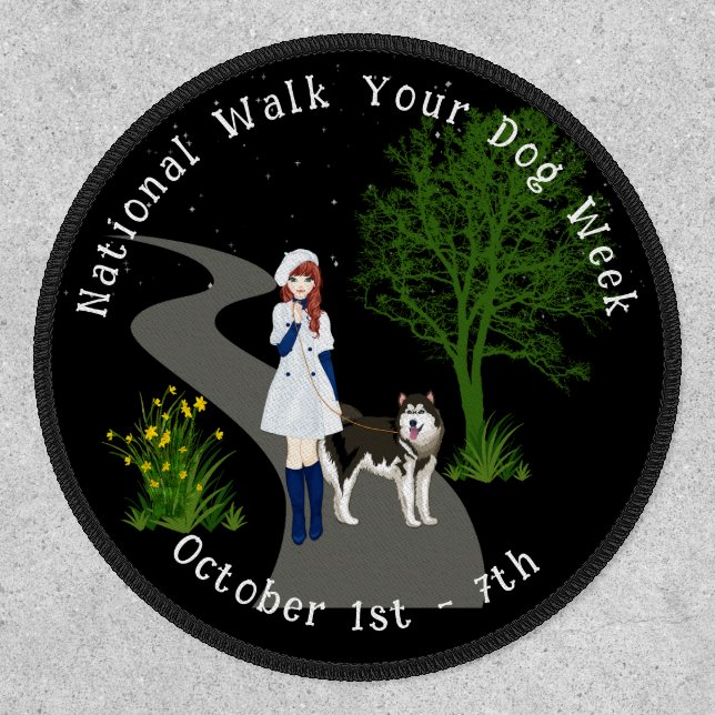 National Walk Your Dog Week Patch (Front)