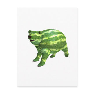 National Watermelon Day Bear Postcard