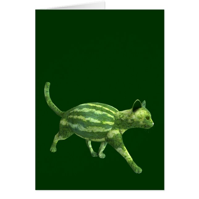 National Watermelon Day Cat Cards (Front)
