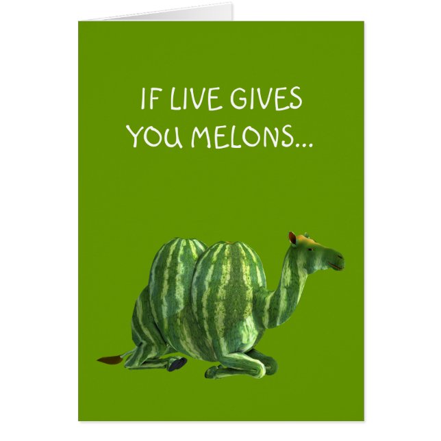 National Watermelon Day Dromedary Cards (Front)