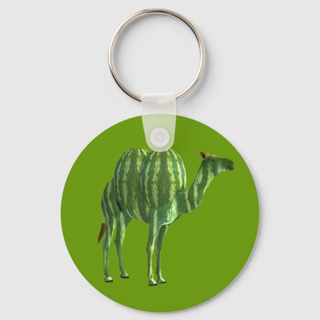 National Watermelon Day Dromedary Keychain (Front)