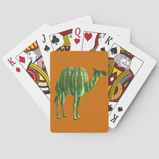 National Watermelon Day Dromedary Poker Cards (Back)