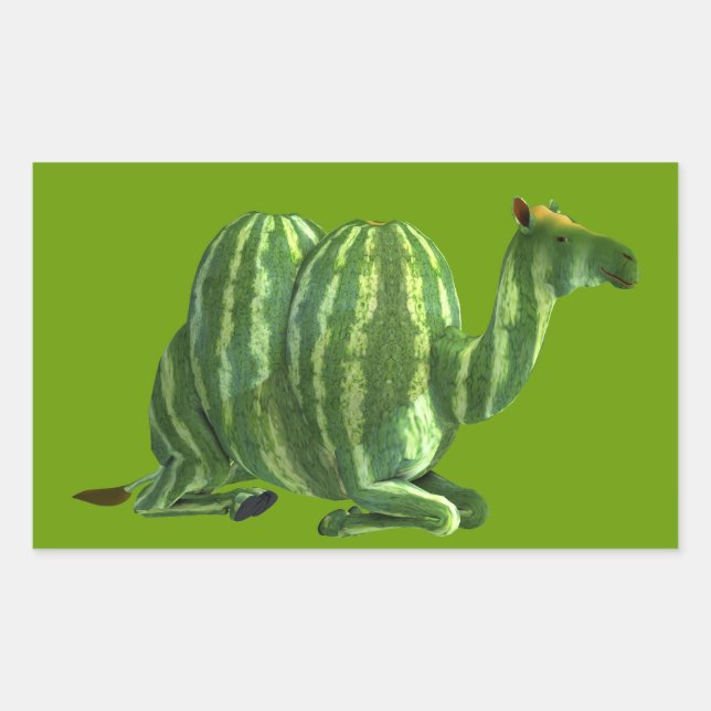 National Watermelon Day Dromedary Rectangular Sticker (Front)