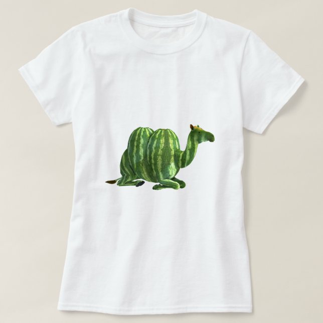 National Watermelon Day Dromedary T-Shirt (Design Front)