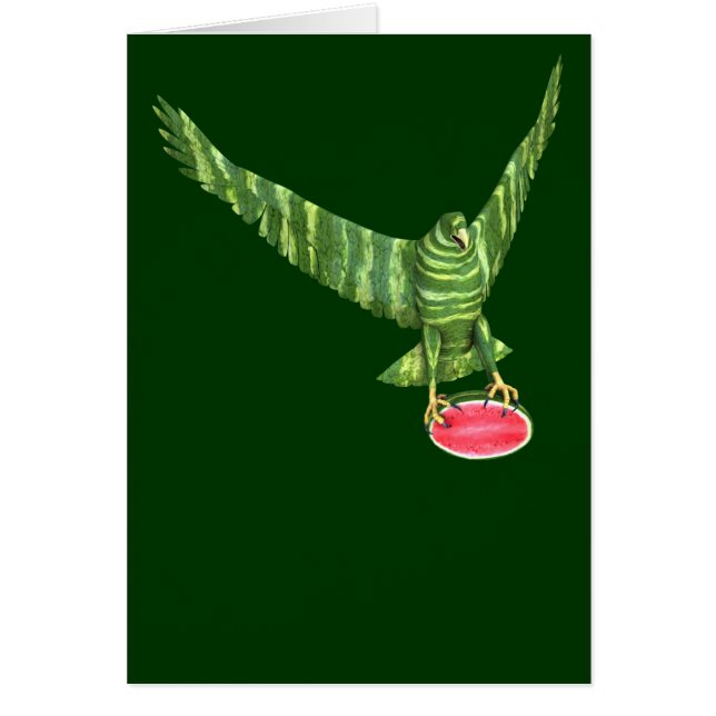 National Watermelon Day Eagle Cards (Front)