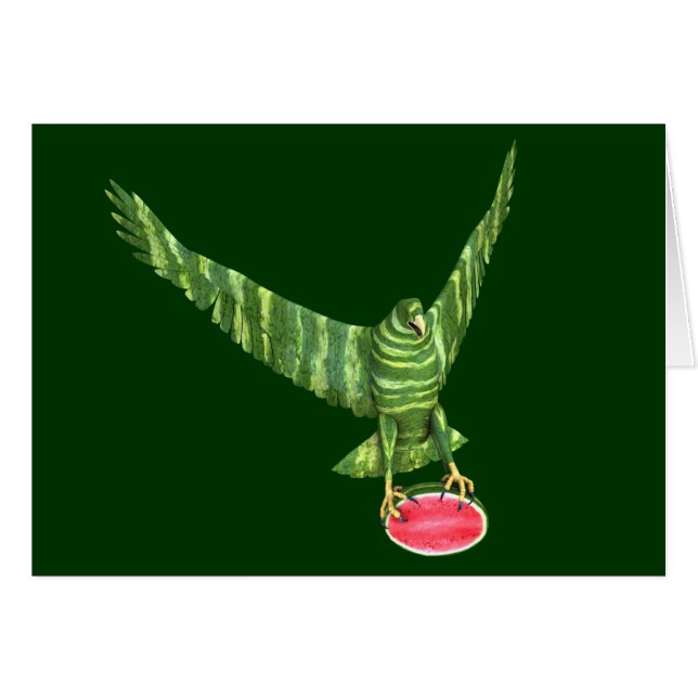 National Watermelon Day Eagle Cards (Front Horizontal)