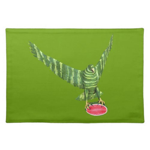 National Watermelon Day Eagle Cloth Placemat