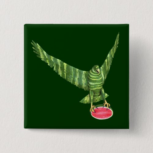 National Watermelon Day Eagle Pinback Button