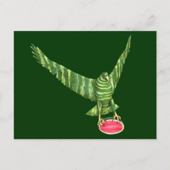 National Watermelon Day Eagle Postcard by Emangl3D at Zazzle