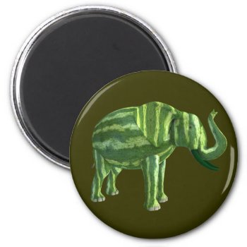 National Watermelon Day Elephant Magnet by Emangl3D at Zazzle