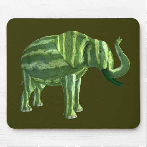 National Watermelon Day Elephant Mouse Pad