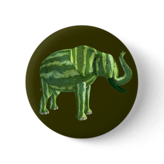 National Watermelon Day Elephant Pinback Button