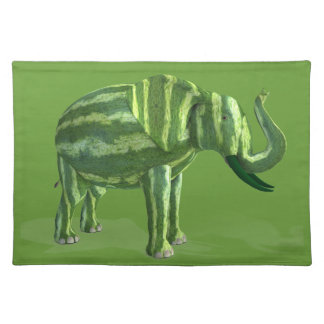 National Watermelon Day Elephant Placemat