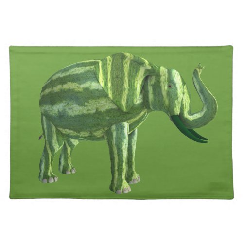 National Watermelon Day Elephant Placemat