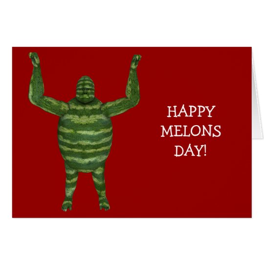 National Watermelon Day Gorilla Card