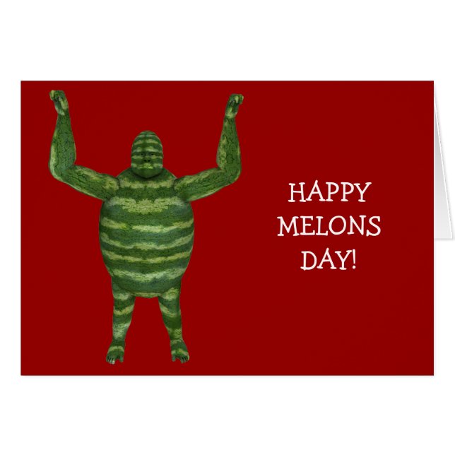 National Watermelon Day Gorilla Cards (Front Horizontal)