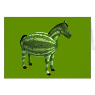 National Watermelon Day Horse Cards