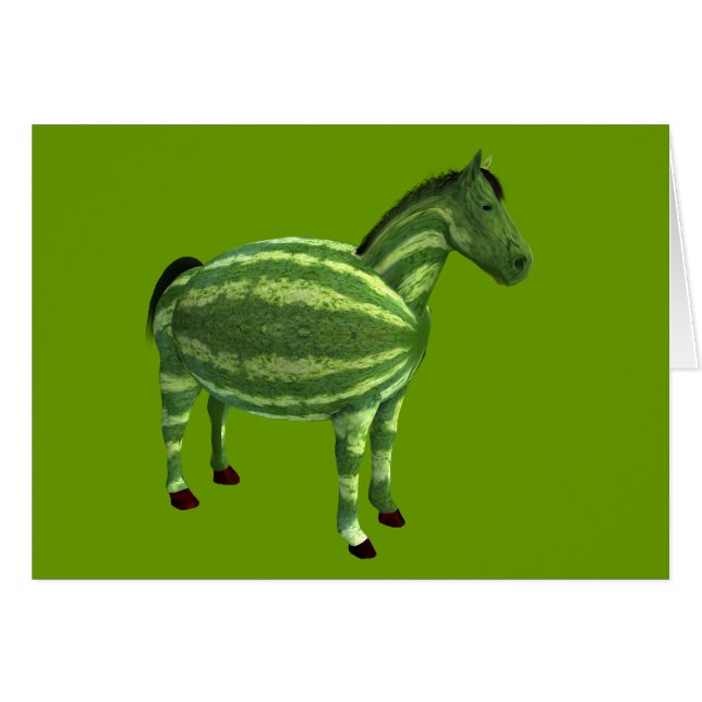 National Watermelon Day Horse Cards (Front Horizontal)